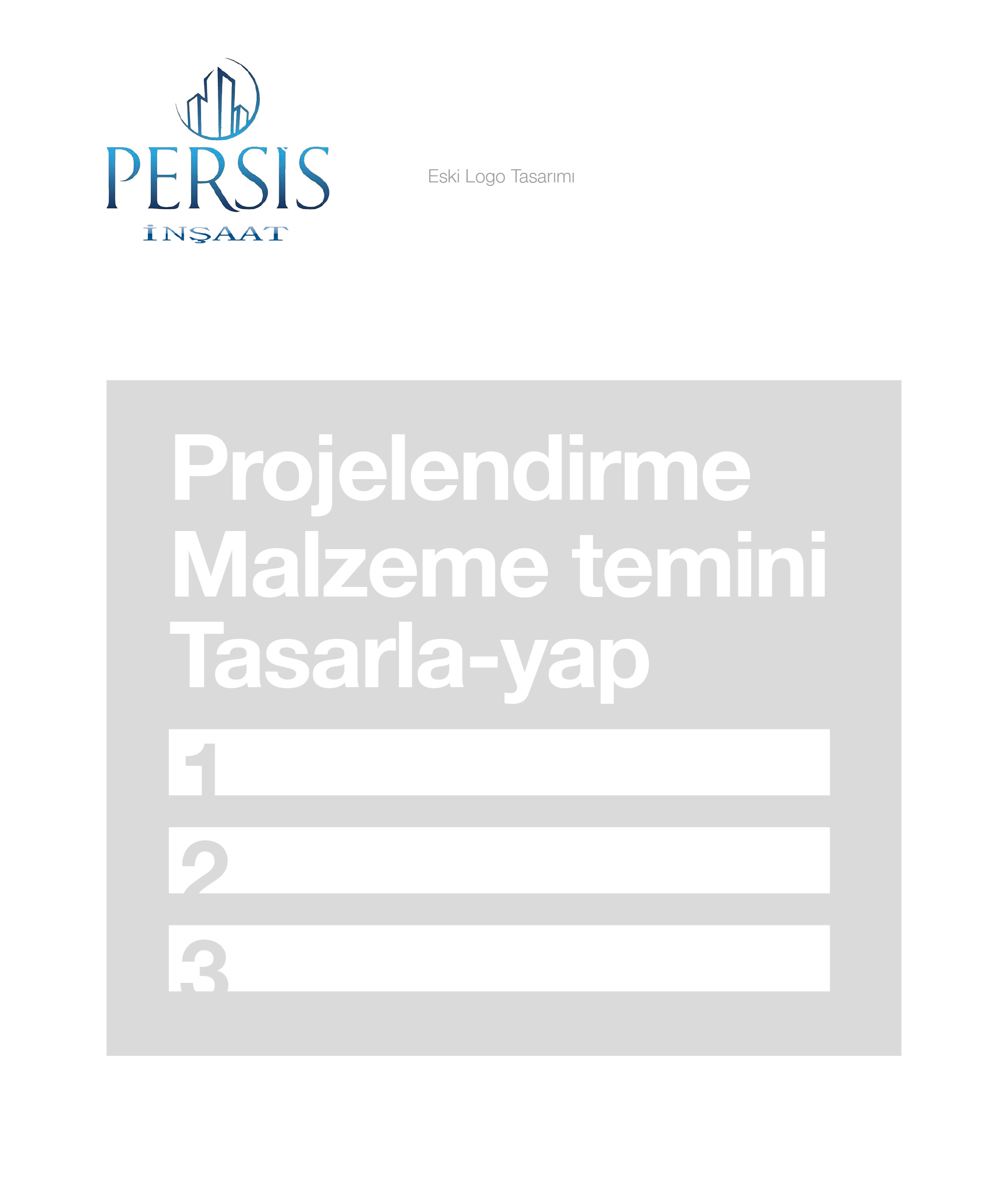 Ankara kurumsal kimlik tasarımı  Persis İnşaat